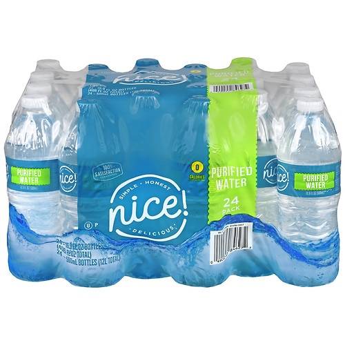 Nice! Purified Water - 16.9 fl oz x 24 pack