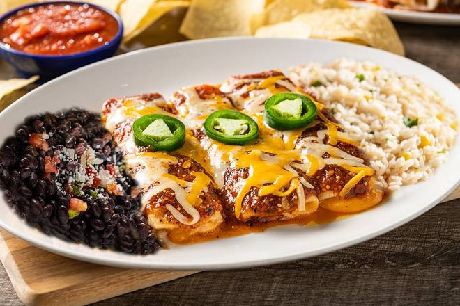 Tres Cheese Enchiladas (Vegetarian)