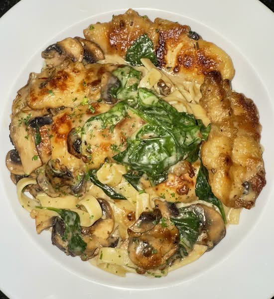 Chicken Fettuccine Marsala