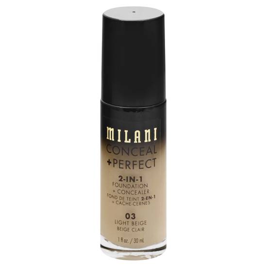 Milani Conceal + Perfect 03 2 in 1 Foundation + Concealer (light beige)
