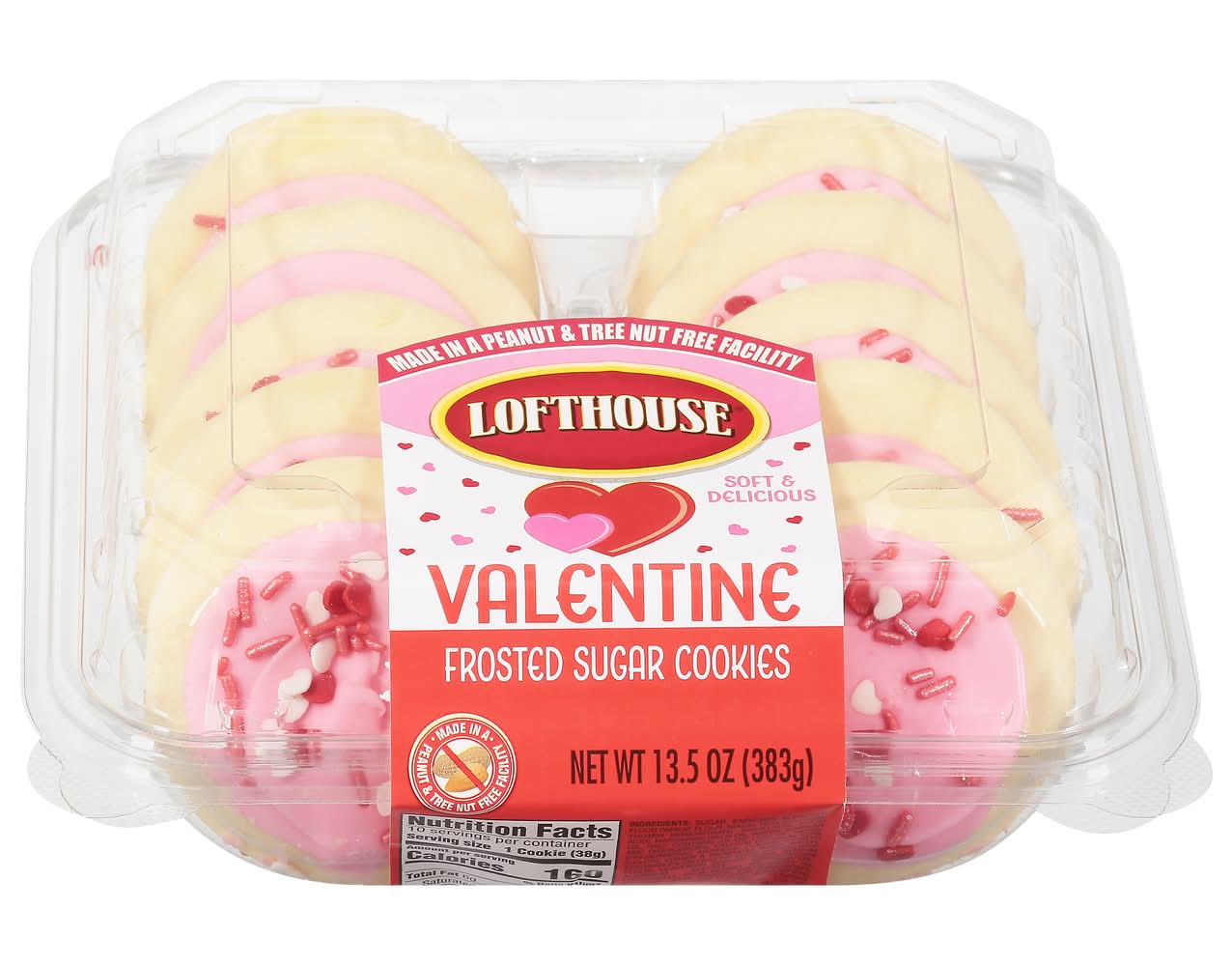 Lofthouse Valentine Pink Frosted Sugar Cookies (13.5 oz)