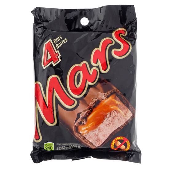 Mars Mars Chocolate Bars, 4 Pack (4 x 52g)