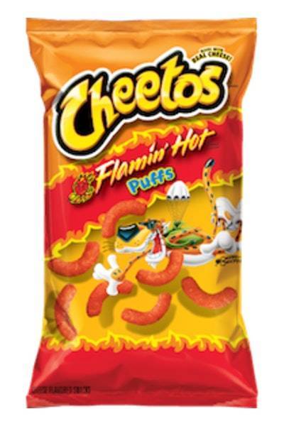 Cheetos Flamin Hot Puffs Snacks (cheese)