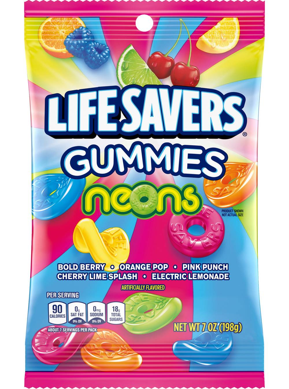 Life Savers Neons Gummies Candy (7 oz)