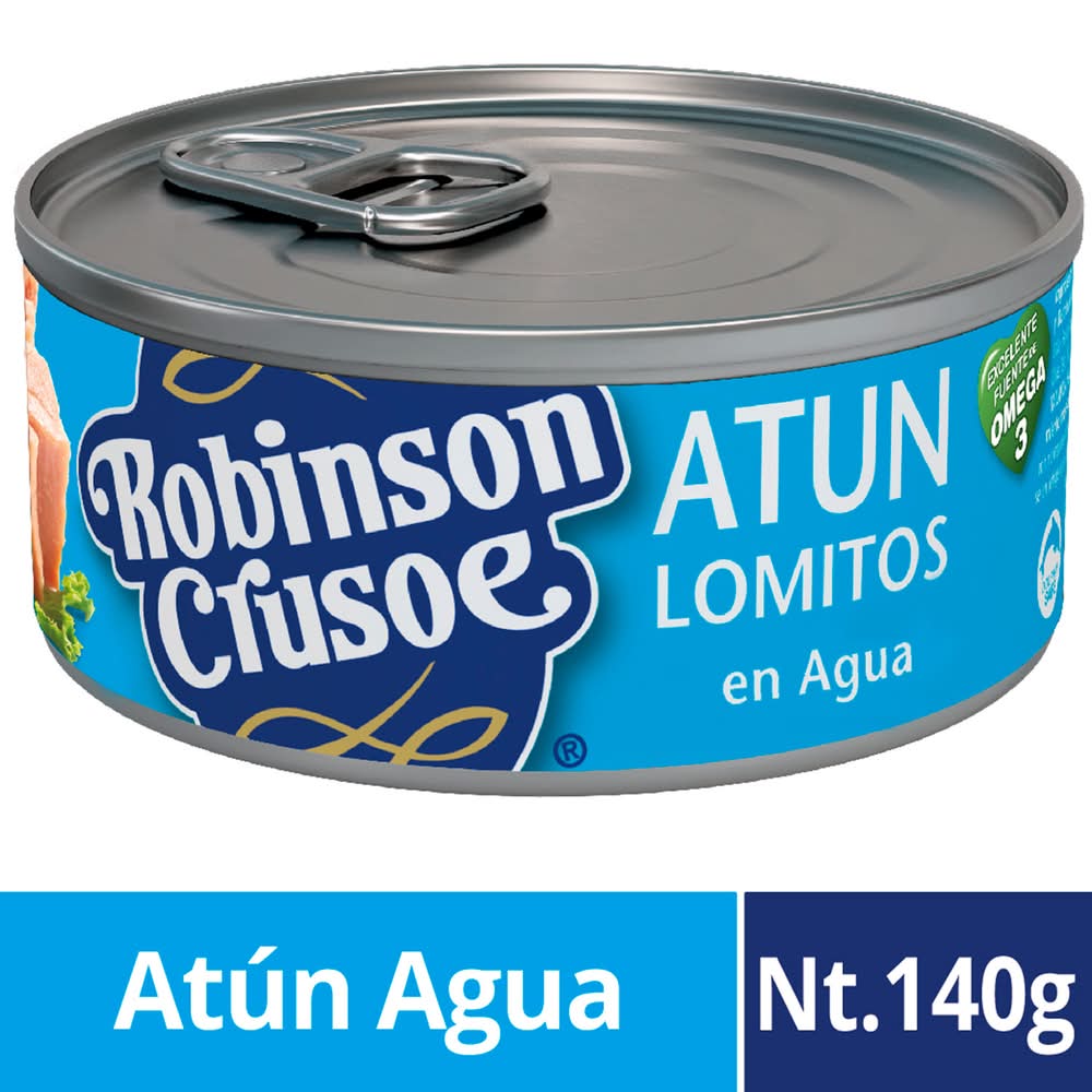 Robinson Crusoe · Atún lomitos en agua (140 g)