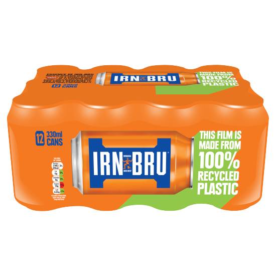 Irn-Bru Soft Drink (12 pack, 330 ml)