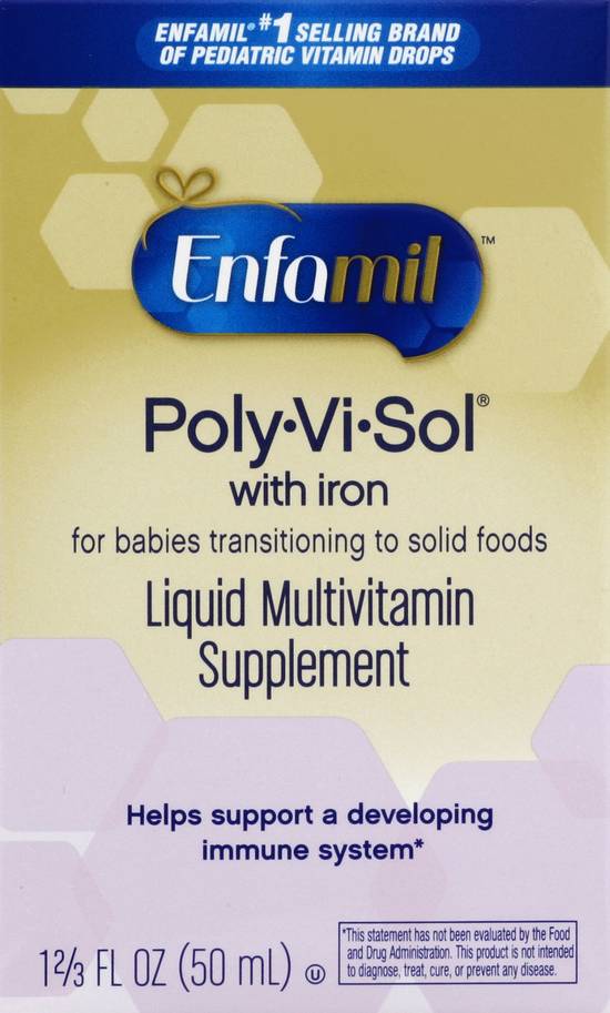 Enfamil Poly-Vi-Sol With Iron Liquid Multivitamin Supplement