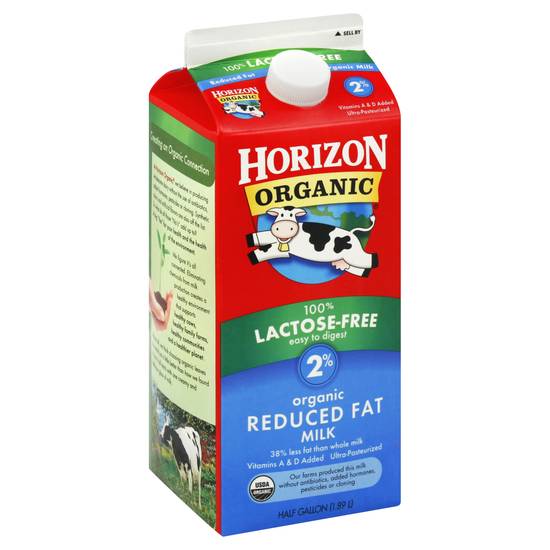 Horizon Organic 2% Reduced Fat Lactose-Free Milk (1.89 L)