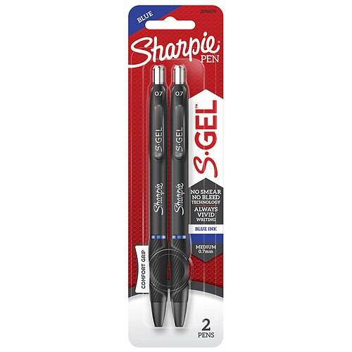 Order Sharpie S-GEL 0.7MM Gel Pens Medium Point Blue - 2.0 ea food online from Walgreens store, Chino on bringmethat.com