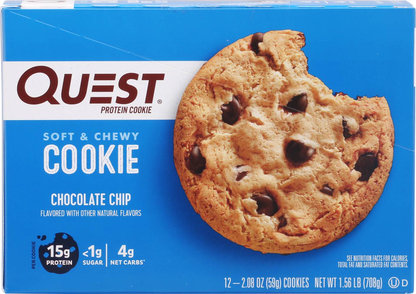 Quest Chocolate Chip Quest Protein Cookie (12 ct, 2.08 oz)