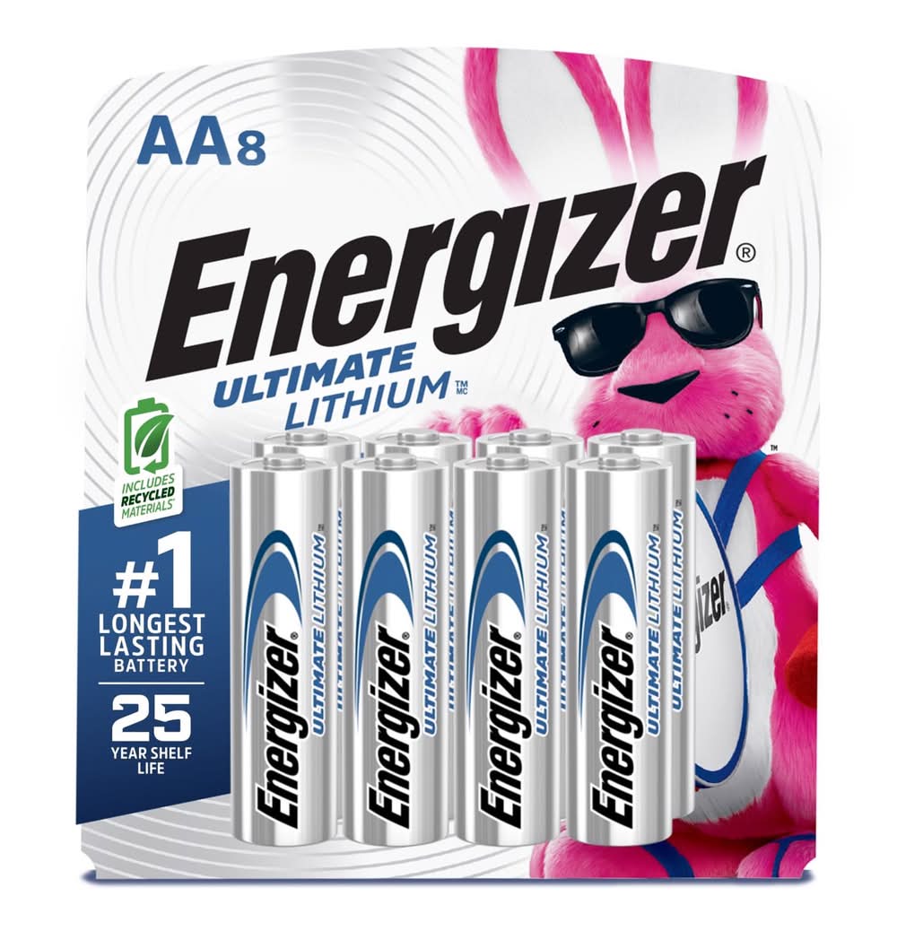 Energizer Ultimate Lithium Aa 1.5 V Battery 8 Pk