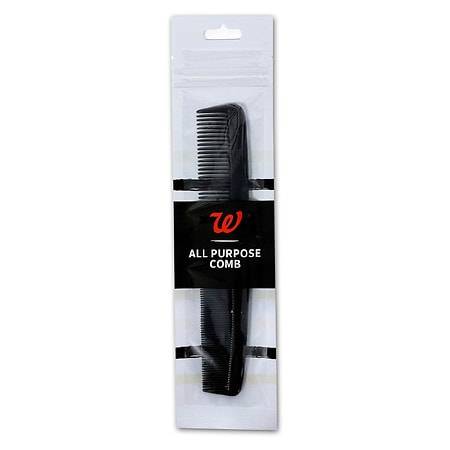 Walgreens All Purpose 7" Black Comb (0.32 oz)