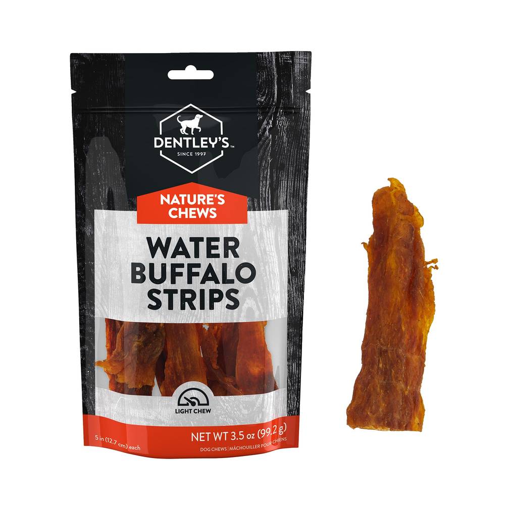 Dentley's Nature's Chews Buffalo Strips Dog Chew (3.5 oz)