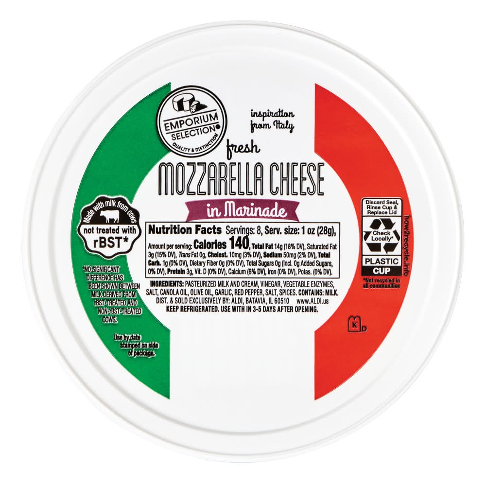 Emporium Selection Fresh Mozzarella Marinated Cheese (8 oz)