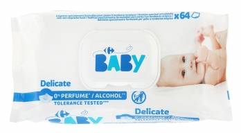 Toallitas Bebé Carrefour Piel Atópica 63 uds