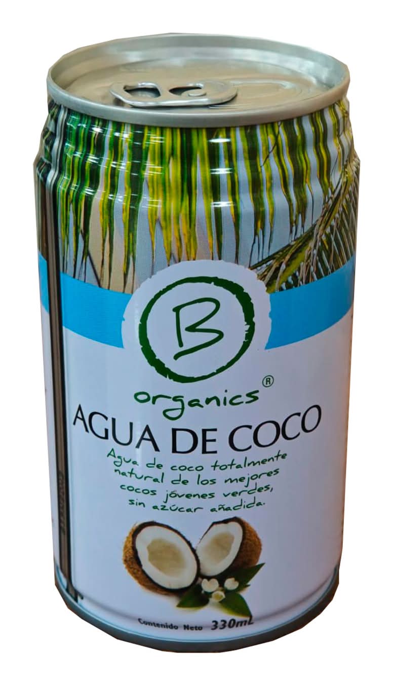 B organics · Agua de coco natural (330 ml)