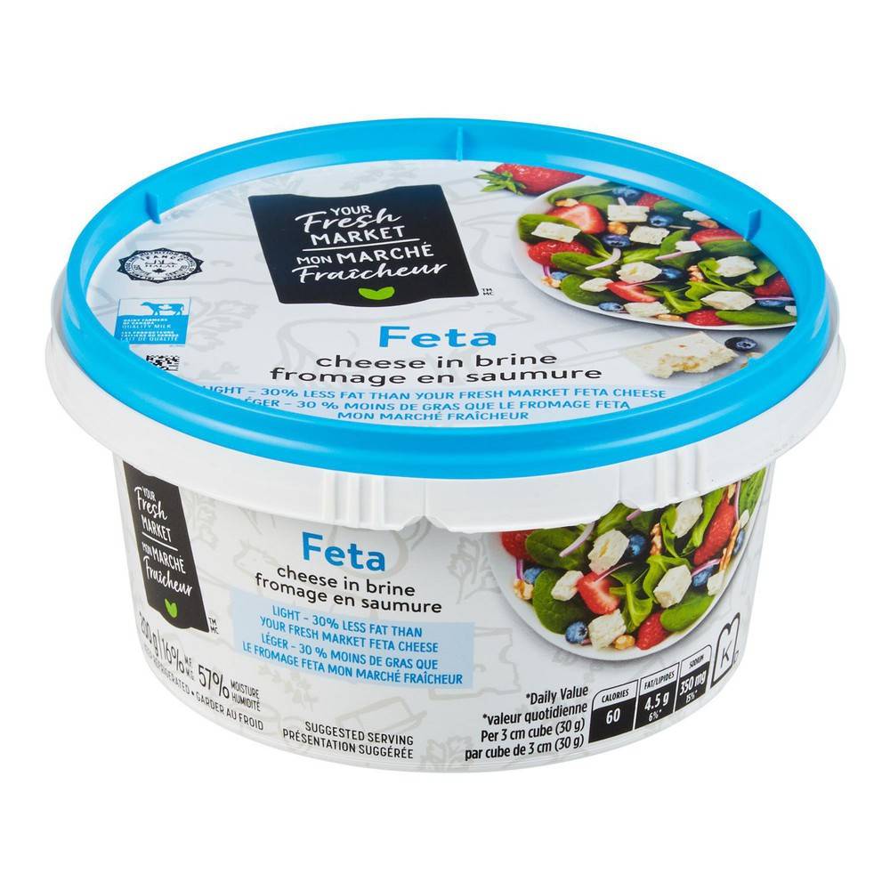 Your Fresh Market Light Feta Cheese in Brine (200 g)