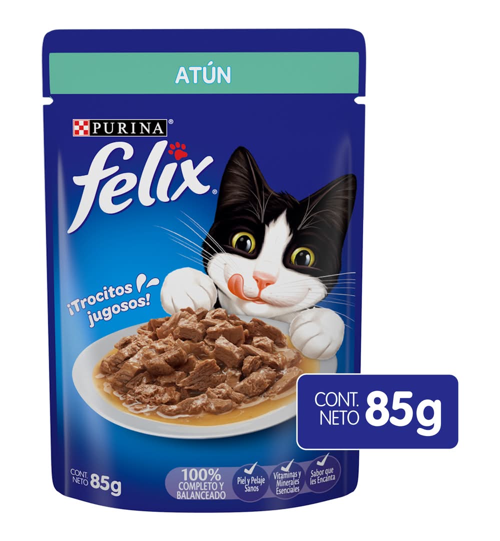 Purina Felix · Alimento húmedo para gatos, atún, Adultos-Todas Las Razas (85 g)
