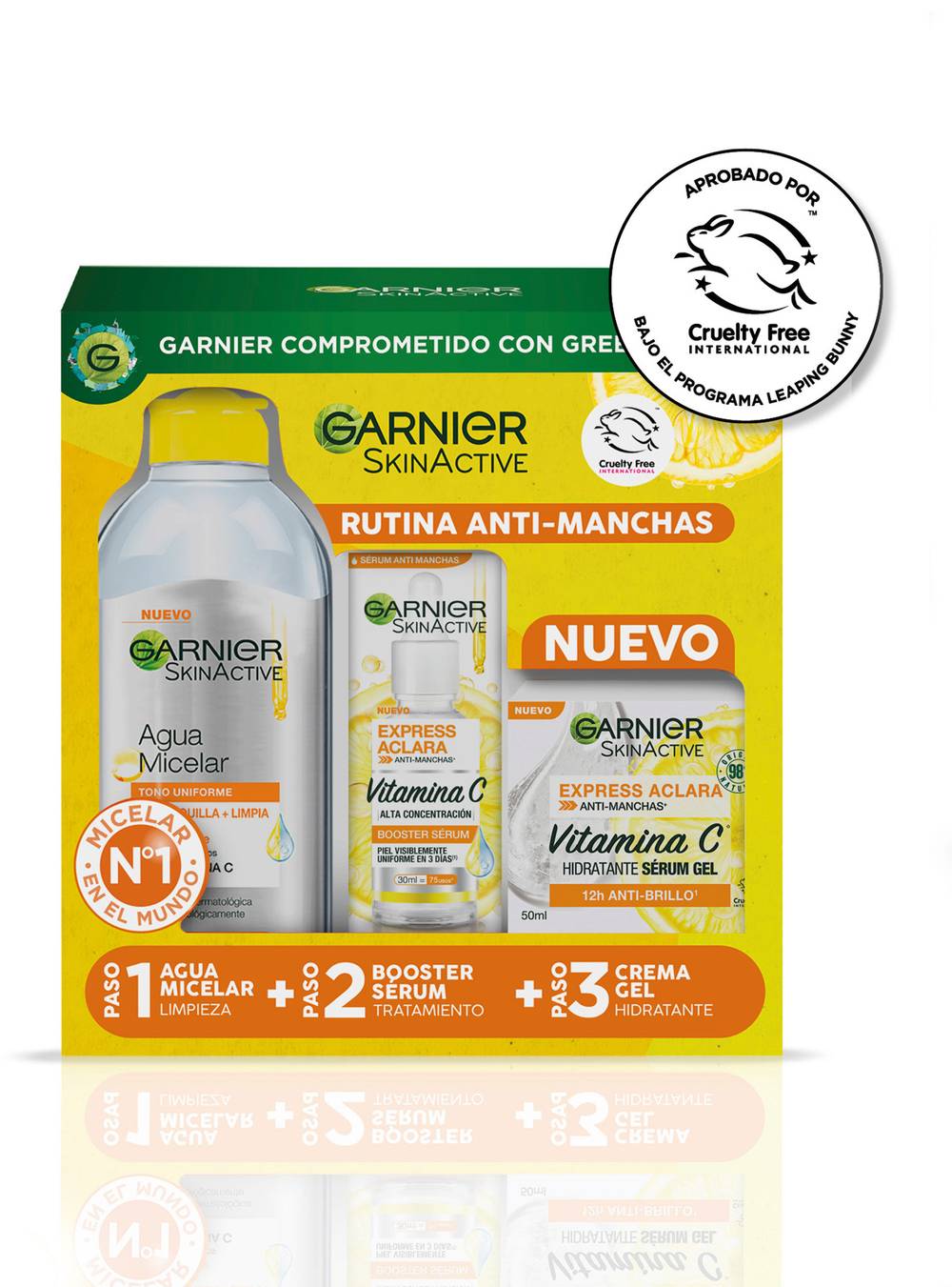 Garnier skin active pack rutina anti-manchas express aclara