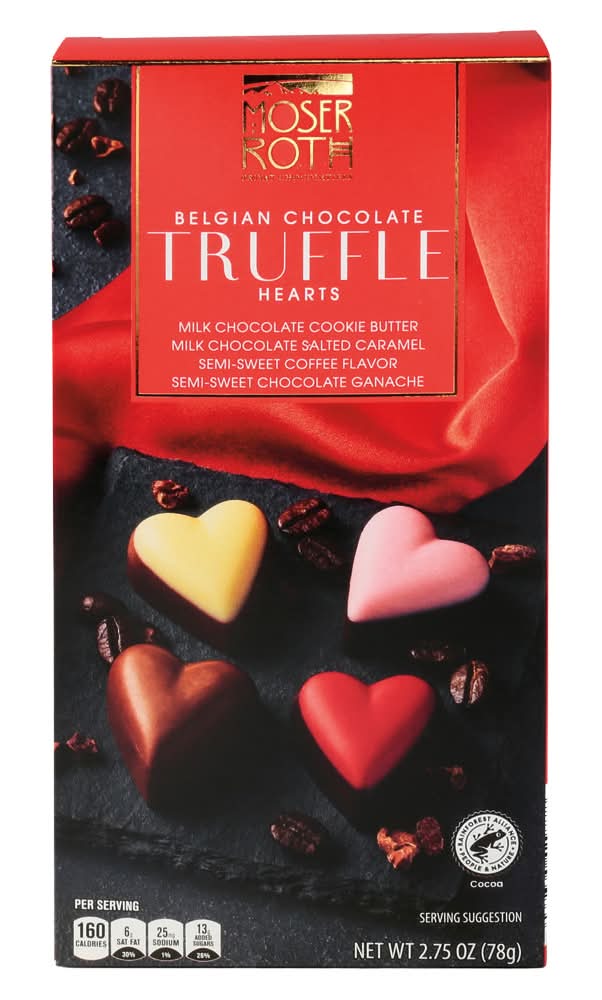 Moser Roth Valentine Truffle Hearts