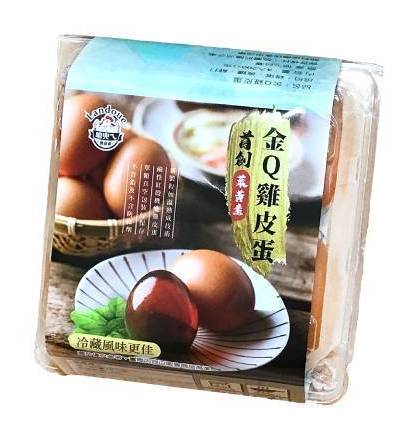 咱兜ㄟ養雞場-金Q雞皮蛋(50g*4顆/盒)