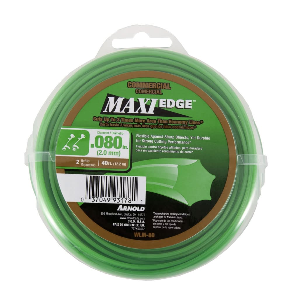 Arnold Maxi Edge Commercial Grade .080 In. D X 40 Ft. L Trimmer Line