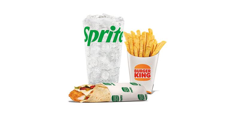 Chicken Philly Royal Crispy Wrap Meal