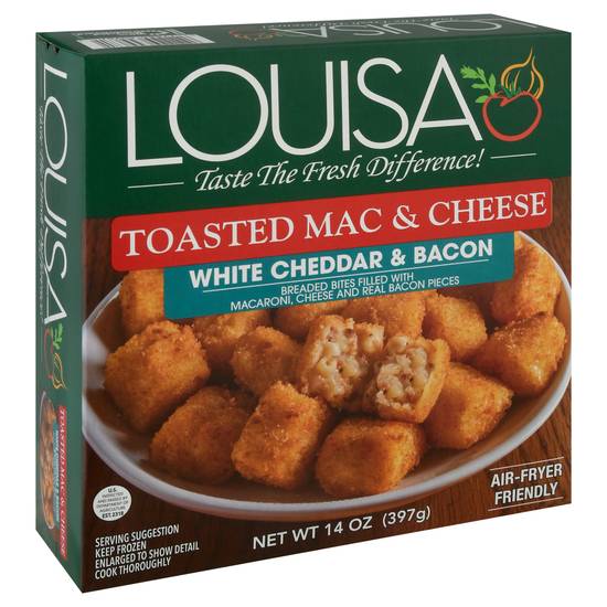 Louisa White Cheddar & Bacon Toasted Mac & Cheese (14 oz)