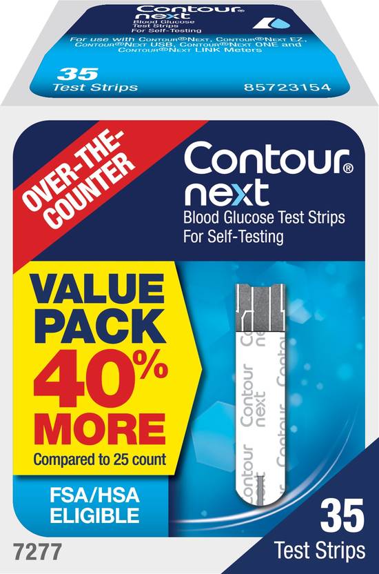 Contour Next Blood Glucose Test Strips, 35 CT