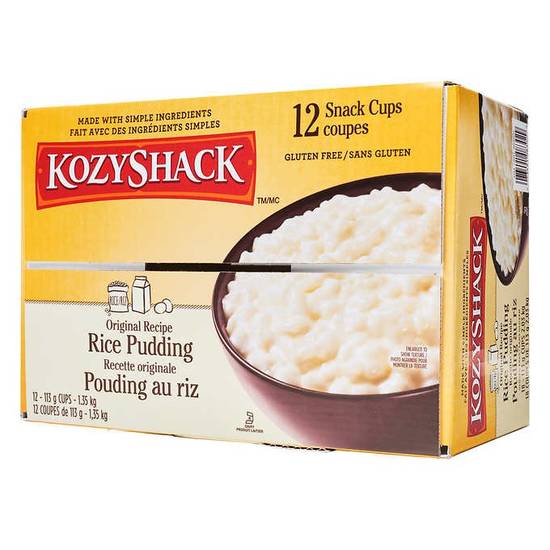 Kozy Shack · Pouding au riz (12 x 113 g) - Rice pudding (12 x 113 g)