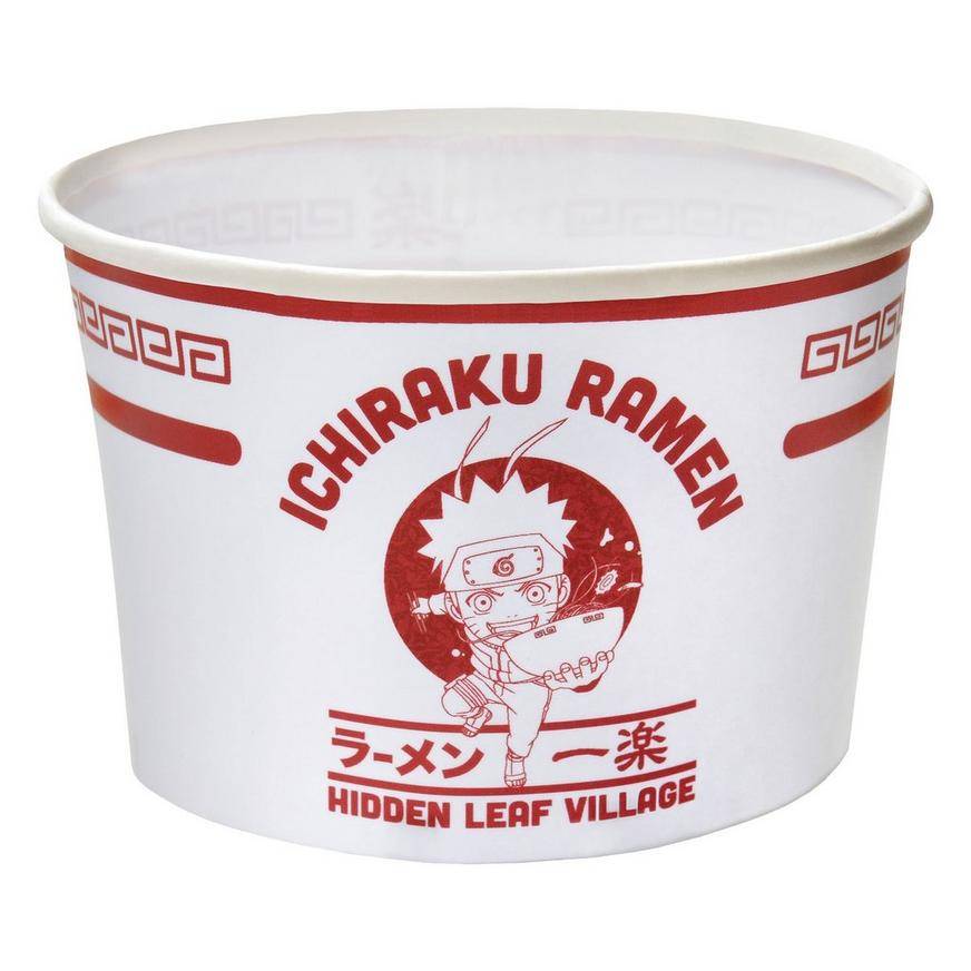 Party City Ichiraku Ramen Paper Bowls, 4.7in x 3.03in, Multi (8 ct)