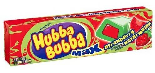Hubba Bubba Max Strawberry Watermelon 5 Pcs