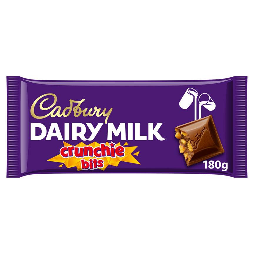 Cadbury Dairy Milk Crunchie Bits Chocolate Bar (180g)