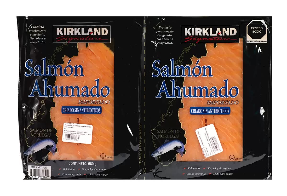 Kirkland Signature · Salmón ahumado (2 un)