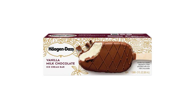 Haagen-Dasz Vanilla Milk Chocolate Ice Cream Bar