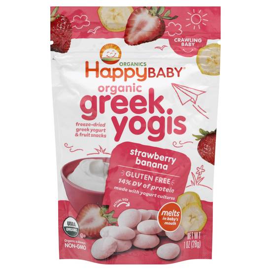 Happy Baby Organic Greek Yogis (strawberry-banana )