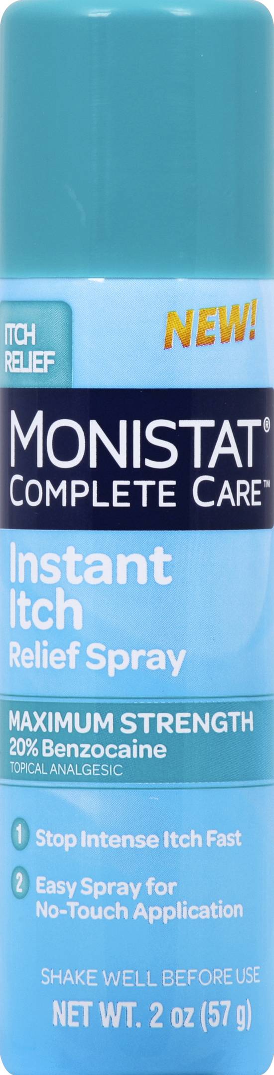 Monistat Care Instant Itch Relief Spray Cools & Soothes Maximum Strength