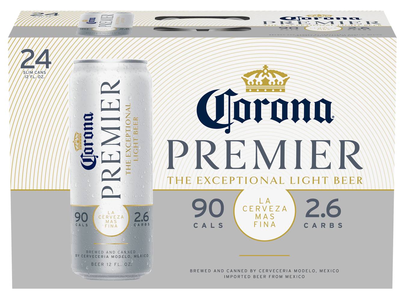 Corona Premier the Exceptional Light Beer (24 ct, 12 fl oz)