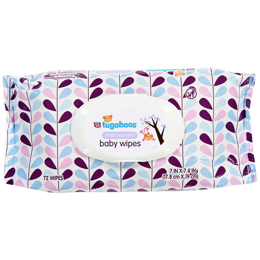 Tugaboos Baby Wipes Scented (72 ct)