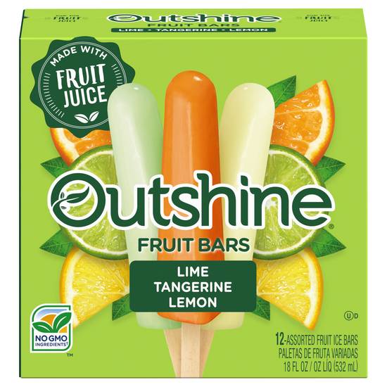 Outshine Lime Tangerine & Lemon Fruit Ice Bars (12 ct)