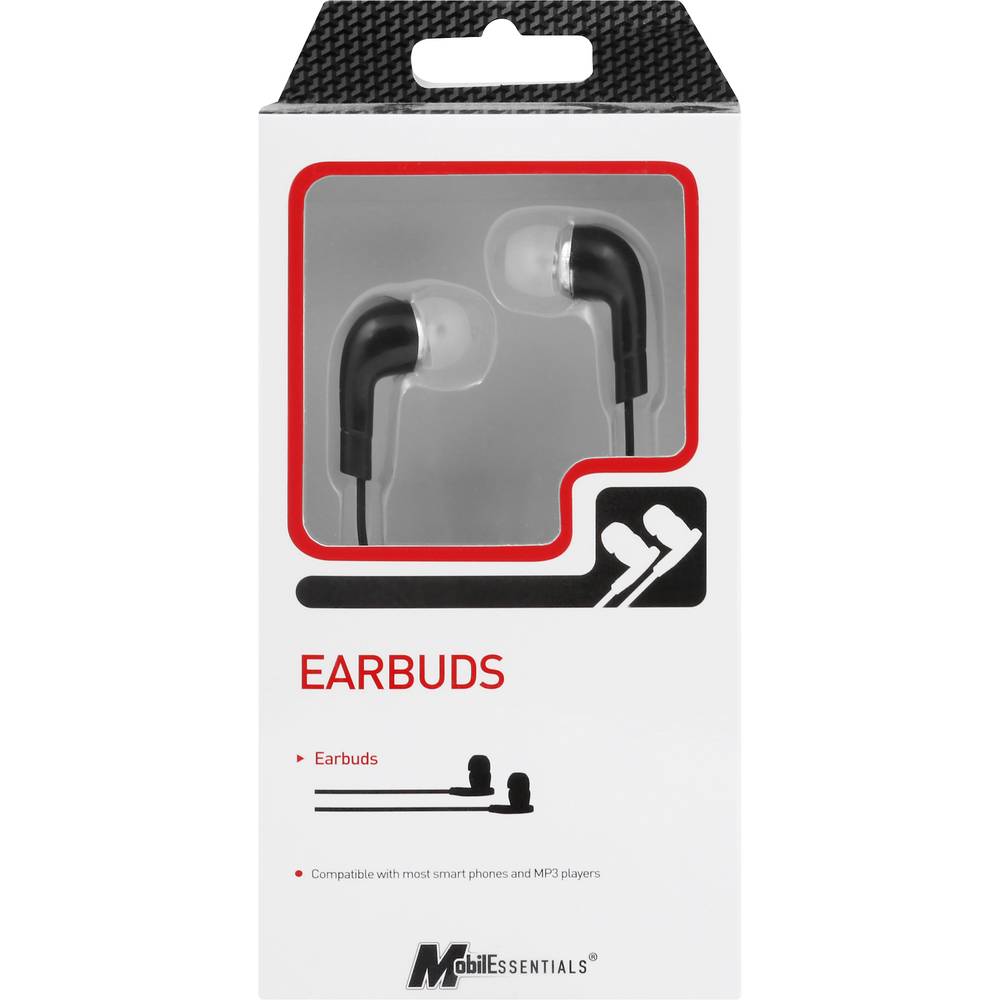 Mobilessentials Black Earbuds