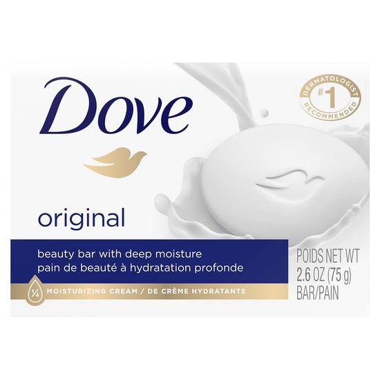 Dove Original White Beauty Bar With Deep Moisture