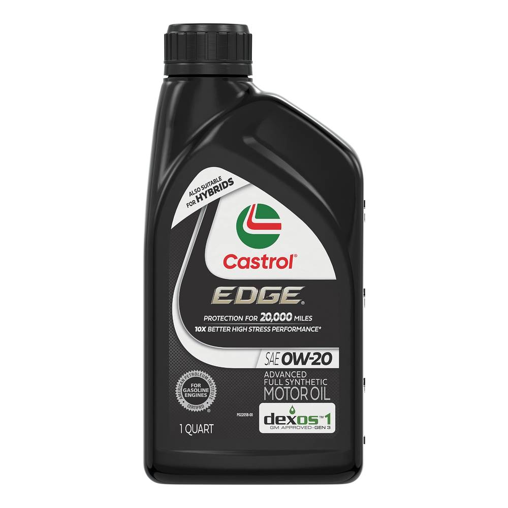 CASTROL EDGE 0W-20 Advanced Full Synthetic Motor Oil, 1 Quart | 15D3BF