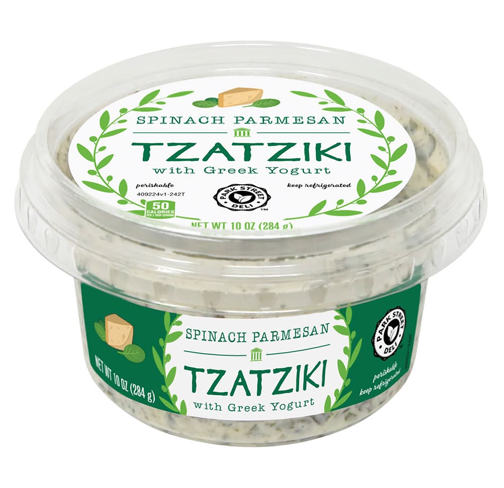 Park Street Deli Tzatziki With Greek Yogurt, Spinach Parmesan (10 oz)