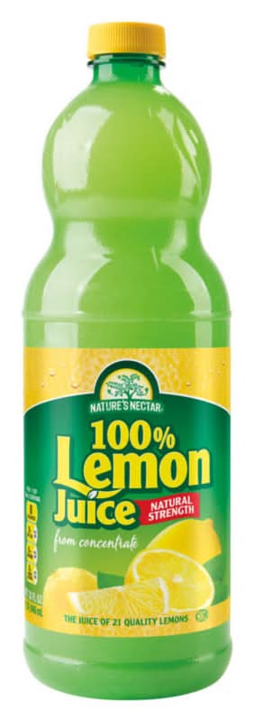 Nature's Nectar 100% Juice From Concentrate, Lemon (32 fl oz)