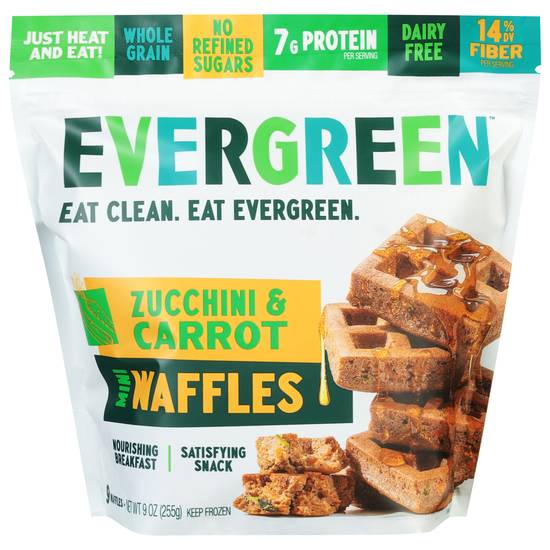 Evergreen Zucchini & Carrot Mini Waffles