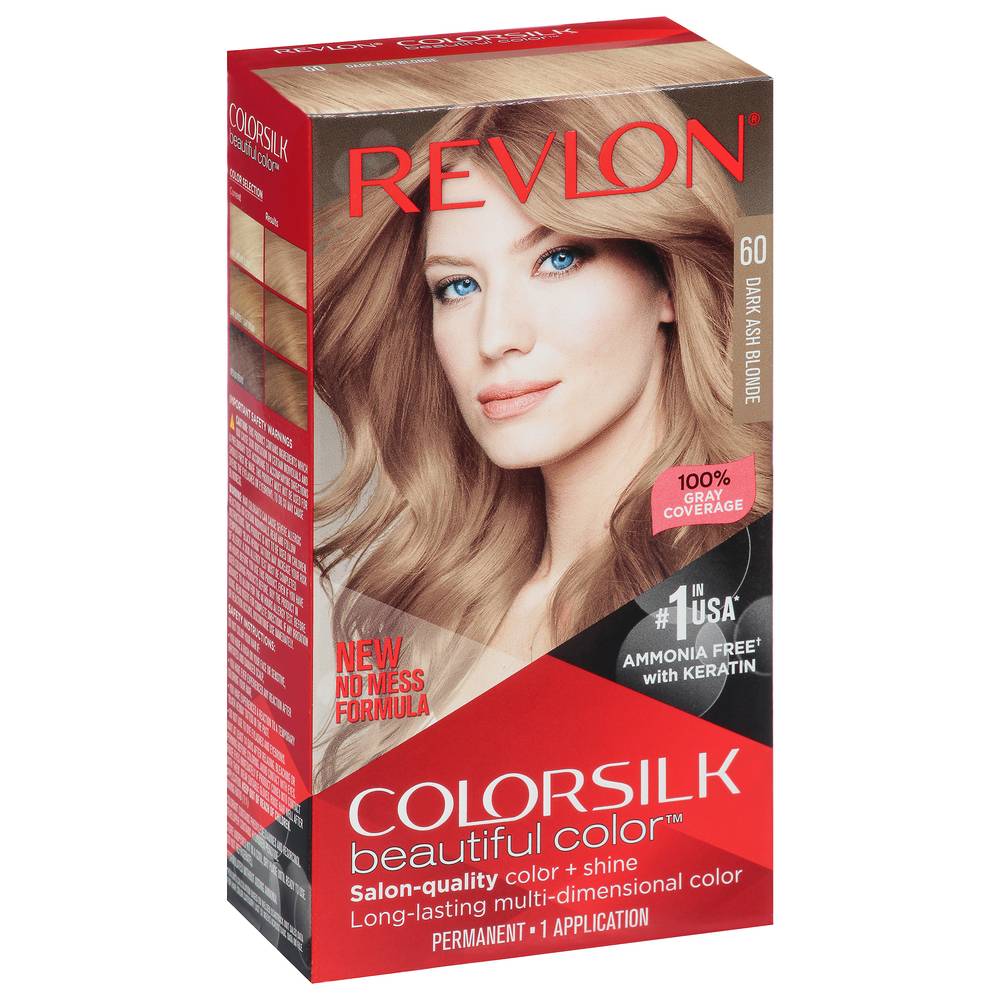 Revlon Colorsilk Beautiful Permanent Hair Color (60 dark ash blonde) (4ct)