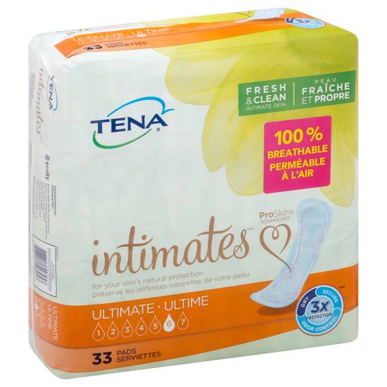 Tena Intimates Ultimate Level 6 Pads (33 pads)