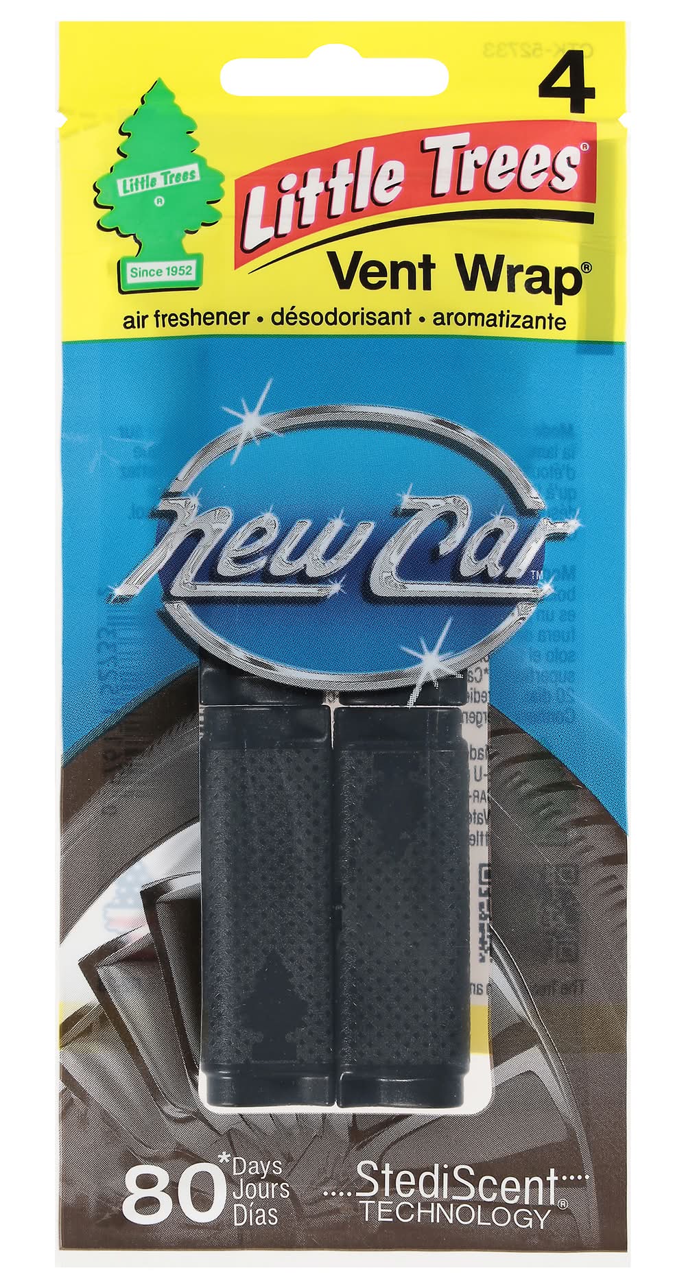 Little Trees Vent Wrap New Car Scent Air Freshener (0.6 oz)