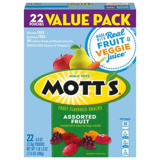 Mott's Gluten Free Assorted Fruit Snacks (22 ct)